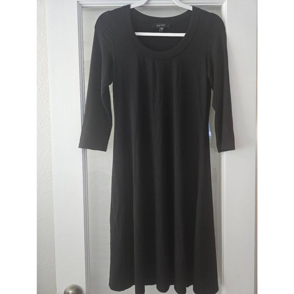Women's Karen Kane Black Dress 3/4 Sleeve Size Small